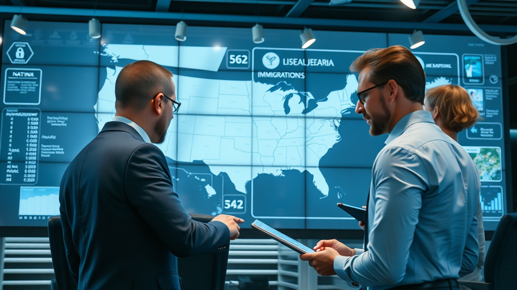 Legal team using digital tools for efficient nationwide immigration services