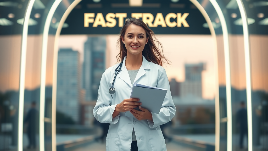 Accomplished female scientist on eb1a green card fast-track in U.S. city