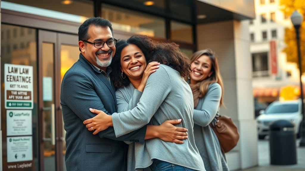 Multicultural family celebrates together thanks to immigration legal services