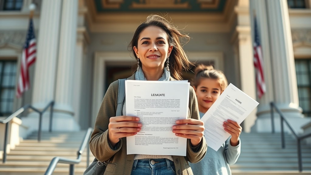 Immigrant family empowered after u-visa and vawa assistance at courthouse