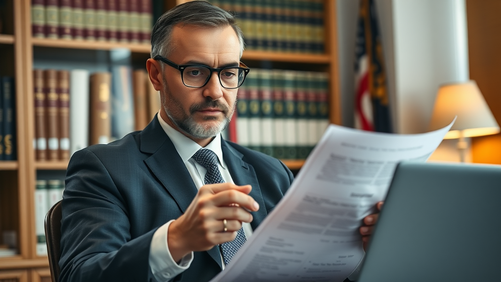 Immigration attorney prepares federal immigration litigation case documents